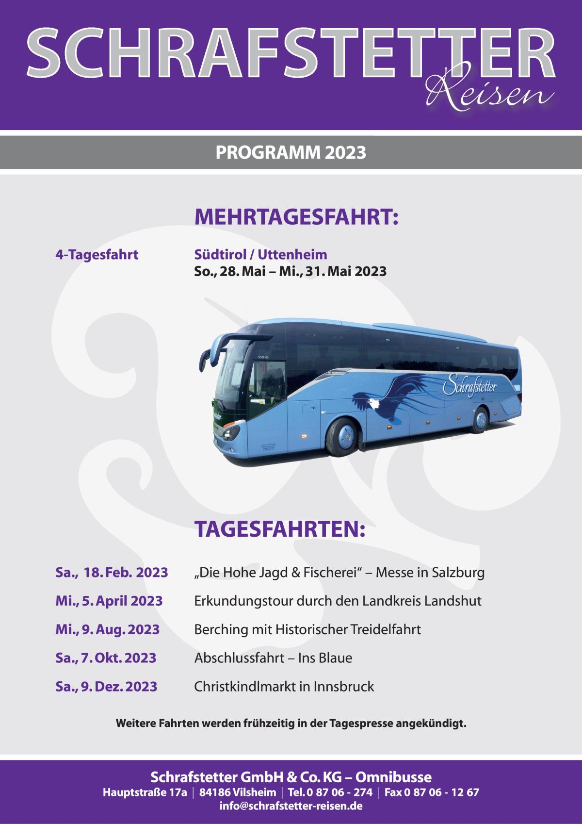 Flyer Busreisen 2023